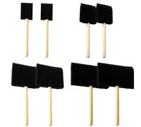 Paquete de 8 pinceles de esponja de espuma, herramientas de pintura para manualidades, accesorios de graffiti para niños, juego de pinceles de pintura con mango de madera, esponja de espuma, para