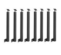 Paquete de 8 Postes para Barandilla de Escalera,Balaustres Cuadrados con Base de Soporte Plana,Columna de Barandilla Ajustable de 270°,Pasamanos para Áticos Pa(Size:85cm/33.5in,Color:Montaje lateral)