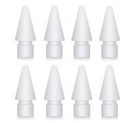 Paquete de 8 puntas para iPencil para Apple Pencil Stylus de 2ª generación, iPad Pro Pencil de 1ª generación y 2ª generación, control preciso, resistente al desgaste, color blanco