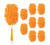 Paquete de 8 recambios reutilizables compatibles con plumero de mano Swiffer, 360 recambios de plumero resistentes para limpieza, oficina, ventilador de techo (mango no incluido)