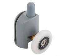 Paquete de 8 rodillos de nailon para puerta de ducha, rodamientos de vidrio corredizos, poleas de repuesto para baño, armario, armario, herrajes de 4 a 5 mm de grosor, funcionamiento suave y