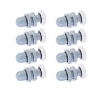Paquete de 8 rodillos resistentes de 20 mm para puerta de baño, accesorio de repuesto para cubículos de ducha deslizantes redondos