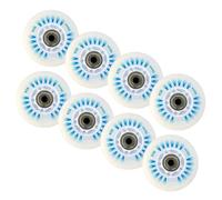 Paquete de 8 Ruedas de patín en línea LED, Ruedas de Freno duraderas de Estilo Libre 90A, con núcleo de rodamientos, polea iluminada de Repuesto para Exteriores,C,90mm