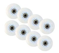 Paquete de 8 ruedas de patín en línea LED, ruedas de freno duraderas de estilo libre 90A, con núcleo de rodamientos, polea iluminada de repuesto para exteriores,A,64mm