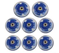 Paquete de 8 ruedas para patines en línea con luz LED integrada, no requiere batería, 64/70/80 mm, diámetro de 24 mm de grosor, diámetro de 8 mm, compatible con patines y scooters (70 mm)