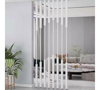Paquete de 8 separadores de habitación de madera adjuble modernos para montar en la pared, estantes de ternera de 2 a 10 pies, color blanco, columna de 90 cm, decoración del hogar