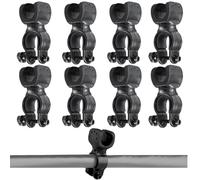 Paquete de 8 soportes para bastón, rotación de 360 grados, conveniente bastón, soporte universal para muletas, accesorios para bastón para bicicleta, adecuado para soporte de muleta, silla de ruedas,