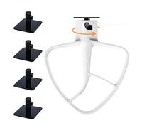 Paquete de 8 soportes para batidora, accesorios para batidora de alimentos, accesorios compatibles con Kitchenaid para todos los soportes para almacenar batidor de borde flexible, agitador de huevos