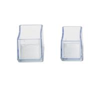 Paquete de 8 tapas rectangulares para patas de silla, tope rectangular para sillas, tapas protectoras para patas de silla, antideslizantes para el suelo, cubiertas de patas de silla engrosadas, para