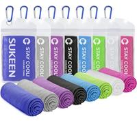 [Paquete de 8] Toalla de enfriamiento (40 x 12 Pulgadas), Toalla de Hielo, Toalla fría Suave y Transpirable, Toalla de Microfibra para Yoga, Deportes, Correr, Gimnasio, Entrenamiento, Campamento,