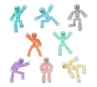 Paquete de 8 Zing Stikbot - Especial Pastel: Las figuras coleccionables crean animacin Stop Motion para edades de 4 aos en adelante