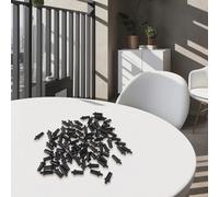 Paquete de 80 pasadores de partición de resorte para puertas de armario y persianas, material de polipropileno con núcleo de hierro, eje de transferencia resistente para hardware de lirio, para fácil