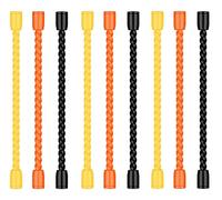 Paquete de 9 bridas de silicona de 10 cm, reutilizables, flexibles para organizar y agrupar cables, cables (3 colores)