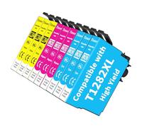 Paquete de 9 cartuchos de tinta T1285 compatibles con Epson T1285 Multipack T1282 T1283 T1284 para Epson Stylus SX235W SX425W SX130 SX445W SX435W SX125 SX425W BX305FW SX4388 W BX300 5F S22 SX230