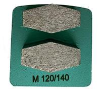 Paquete de 9 discos de molienda de diamante premium compatibles con amoladoras de piso Husqvarna PG, piso de hormigón de molienda, unión estándar, grano 120/140