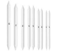 Paquete De 9 Lápices De Arte, Tocones De Mezcla, Herramienta De Dibujo De Bocetos, Herramienta De Lápiz De Mezcla De Arte, Suministros De Dibujo Para Artistas, Estudiantes (Blanco)