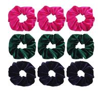 Paquete De 9 Lazos Para El Cabello De Terciopelo, Lazos Para El Cabello De Moda, Lazos Elásticos Para El Cabello, Herramientas Para Fijar El Cabello, Lazos Para El Cabello Con Cola De Caballo