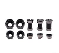 Paquete de accesorios de brocas de enrutador, 10 adaptadores de portabrocas compatibles con varias máquinas