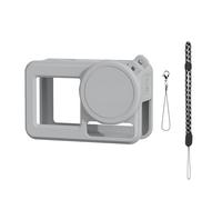 Paquete de accesorios de silicona para Action 5 con funda para cámara, cordón para el cuello, correas de prevención de pérdidas y cubiertas de lentes, funda protectora para cámara