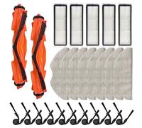 Paquete de accesorios para aspiradora robot con cepillos laterales principales Filtros trapeadores diseñados para modelos Xiaomi S40 Ov81 para restaurar el rendimiento (C)