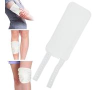 Paquete de aceite de ricino orgánico | Paquete de aceites esenciales de ricino con compresa - Banda para piernas natural reutilizable, envolturas impermeables de aceite de ricino para