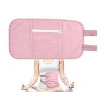 Paquete de aceite de ricino reutilizable, kit de envoltura de compresa ajustable para aliviar los músculos del hígado, menos desorden y antifugas (rosa)