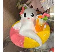 Paquete de adornos para flotador y soporte para bebidas, flotador de piscina de Halloween, también un punto de partida para conversaciones en fiestas en la piscina y días soleados. Estatuas de patio
