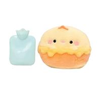 Paquete de agua caliente, almohadilla térmica de felpa para botella de agua, 11.02 pulgadas, 500 g, lindo saco portátil de animales de peluche, una manera perfecta de relajarse y mantenerse caliente