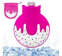 Paquete de agua caliente,Bolsa de agua caliente | Bolso Cálido Con Diseño De Donut | Calentador desmontable de pies de botella de agua caliente con buen sellado para niños para el invierno
