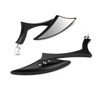 Paquete De Aluminio Vidrio Reflectante Transparente Vidrio Retrovisor Metal Juego Ángulos Visión Ajustables Instalación Simple Vidrios Retrovisores Repuesto Para Motocicleta