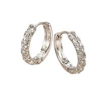 Paquete de aretes para mujer, para viajes diarios, diseño único, para dormir, no se quitan, hebillas de oreja para mujer, aretes de aro de amor, talla única, Metal, Sin piedra preciosa