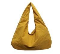 Paquete De Axilas De Gran Capacidad Que Combina Con Todo, Bolso De Mano Drapeado Con Textura De Color SóLido Para Mujer, Bolso De Mano De Lona Informal, Para Ir De Compras Con Viajes (Amarillo)