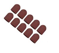 Paquete de bandas de lijado para manicura y pedicura para taladro de uñas 80 # 120 # 150 # 180 # 240 #, 10 piezas para cada tamaño, bandas de lijado de uñas de arena para taladro eléctrico de uñas