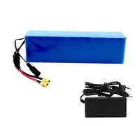 Paquete de baterías de iones de litio de 48 V y 15 Ah, paquete de baterías de litio de PVC impermeable de 48 voltios con cargador para motores de 0 a 500 W. 48V 15Ah,XT60+SM