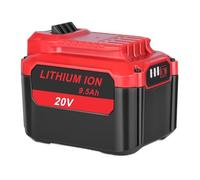 Paquete de baterías de Iones de Litio de 9,5 Ah/6,5 Ah, Compatible con Craftsman V20 CMCB202, CMCB204, CMCB205, CMCB206, CMCB209(9.5Ah 1pack)