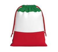 Paquete de bolsas de regalo reutilizables con estampado de bandera de Kuwait, bolsas de regalo de vacaciones para mujeres, Navidad, cumpleaños, bolsas con cordón