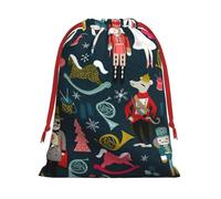Paquete de bolsas de regalo reutilizables con estampado de cascanueces para mujer, diseño de ballet, Navidad, cumpleaños, bolsas de regalo con cordón