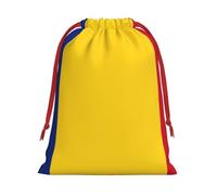 Paquete de bolsas de regalo reutilizables con estampado de la bandera de Rumania, bolsas de regalo de vacaciones para mujeres, Navidad, cumpleaños, bolsas con cordón