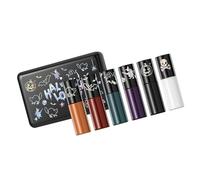 Paquete De Brillos Labios Mate Cobertura Total 6 Uds. Colores Construibles A Prueba Arrugas Para Eventos Temáticos Uso Diario Brillos Labios Mate Para Halloween