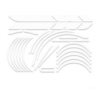 Paquete de calcomanías reflectantes para el cuerpo para xiaomi para scooter eléctrico M365 para ayudar a la visibilidad al cruzar las calles por la noche (color negro)