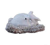 Paquete de carbón para interior de coche con bonita almohadilla de tela animal para absorción física de formaldehído y compuestos volátiles (Vixen)