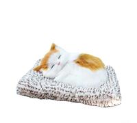 Paquete de carbón para interior de coche con bonita almohadilla de tela animal para absorción física de formaldehído y compuestos volátiles (gato amarillo y blanco)