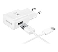 Paquete de cargador de red Samsung USB-A de 15 W con cable USB-C a USB-A de 1 m