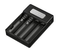 Paquete de Cargadores Shell 18650 Caja de batería con luz LED e Indicadores para teléfono móvil Carga rápida Soporte de batería portátil Estuche Recargable