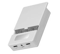 Paquete de Cargadores Shell 18650 Caja de batería con luz LED e Indicadores para teléfono móvil Carga rápida Soporte de batería portátil Estuche Recargable