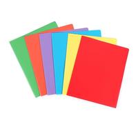 Paquete de carpetas de dos bolsillos tamaño carta de 1/6 con doble bolsillo tamaño carta, organizador de documentos, carpeta escolar con ranura para tarjetas