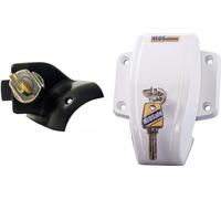 Paquete de cerraduras de seguridad con pomo bloqueable con llave blanco y negro van security heosafe