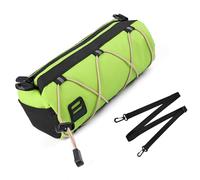 Paquete de ciclismo de liberación rápida resistente al agua con correas de montaje para aventuras en bicicleta, bolsa impermeable para manillar de ciclismo con correa de hombro desmontable y banda