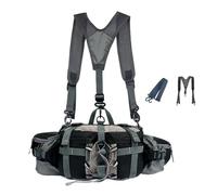 Paquete De Cintura Al Aire Libre De Peso Ultraligero: Bolsa Multifuncional con 2 Biberones, Correa para Hombros Impermeable, Adecuada para Escalada, Ciclismo, Senderismo, Carrera, Caza | Unisex