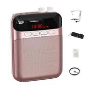 Paquete De Cinturón Con Amplificador De Voz Inalámbrico: Micrófono De Altavoz Personal Recargable, De Audio Con Correa Ajustable | Dispositivo De Sonido De Presentación De Enseñanza Manos Libr